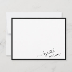 Budget Onderhoek Vrouwelijke Naam Calligrafie Notitiekaartje