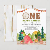 Budget One Happy Camper Woodland Beer 1e Verjaarda (Voorkant / Achterkant)