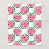 Budget One in een Melon First Birthday uitnodiging (Achterkant)