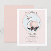 BUDGET Onze kleine uitnodiging voor Cutie Pink Swa (Voorkant / Achterkant)