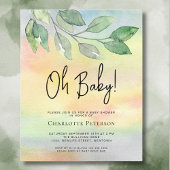 Budget op Baby Baby shower Invitation