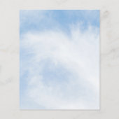 Budget op Cloud Nine Bridal Shower Uitnodiging Flyer (Achterkant)