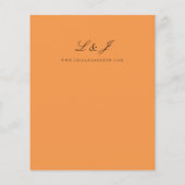 Budget Oranje Wedding Flyer (Achterkant)