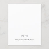 Budget Oranje & Witte Bloemen Rustieke Bruiloft Flyer (Achterkant)