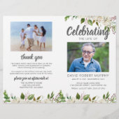 Budget Order of Service Funeral Memorial Programme (Voorkant)