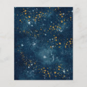 Budget over the Moon Space Baby shower Invitation (Achterkant)