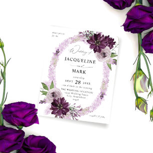 Budget Paars & Lavendel Bloem Ring Trouw Flyer