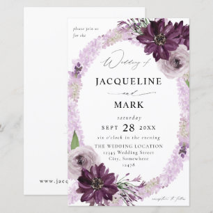 Budget Paars & Lavender Floral Ring Wedding MED