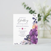 BUDGET Paarse dynastie donkerdonkerbruine bruiloft (Staand voorkant)