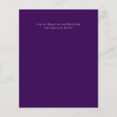 BUDGET Paarse dynastie donkerdonkerbruine bruiloft (Achterkant)