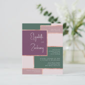 Budget Paarse Emerald Green Roos Gold Wedding (Staand voorkant)