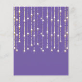 Budget Paarse Glitter Sweet 16 Balloons uitnodigin (Achterkant)