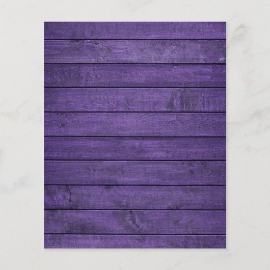 Budget Paarse Houten Lichten Metselwerk Pot Trouw (Achterkant)