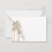 Budget Palm Trees Nous avons déménagé Faire-part m (Dos)