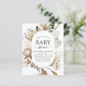 Budget Pampas Gras Boho Tropische Baby Shower (Staand voorkant)