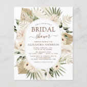Budget Pampas Gras Bruiloft Boho Eucalyptus Flyer (Voorkant)
