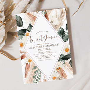Budget Pampas Gras Bruiloft Boho Eucalyptus Flyer