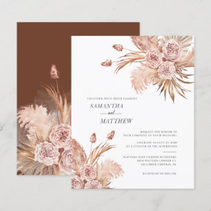 Budget Pampas Gras Terracotta Botanische Trouwkaar