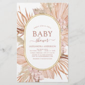 Budget Pampas Grass Bohemian Boho Baby shower (Voorkant)