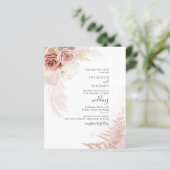 Budget Pampas Grass Terracotta Tan Boho Wedding (Staand voorkant)