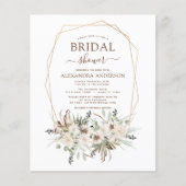Budget Pampas Grass Vrijgezellenfeest Boho Eucalyp Flyer (Voorkant)