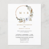 Budget Pampas Grass Wedding Boho Terracotta (Voorkant)