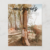 Budget Pas getrouwd 1 Foto B Weddenschap Reception Flyer (Voorkant)