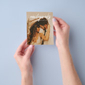 Budget Pas getrouwd 3 Foto W Weddenschap Reception Flyer (Hand)