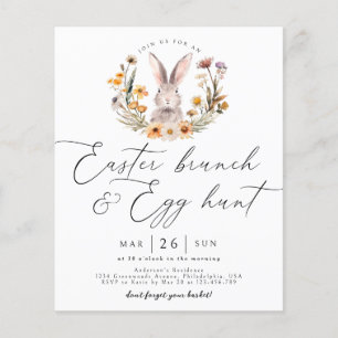 Budget Pasen Brunch Egg Hunt Wildflower Bunny