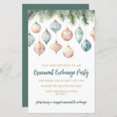 Budget Pastel Ornament Exchange Christmas Party (Voorkant / Achterkant)