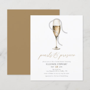 Budget Pearls en Prosecco Vrijgezellenfeest nodigt