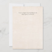 BUDGET Pêcher Gris Mariage Aquarelle Invitations (Dos)