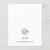 Budget Peri en Paarse Floral Arch Wedding (Achterkant)