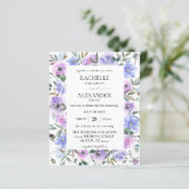 Budget Peri en Paarse Floral Wedding (Staand voorkant)