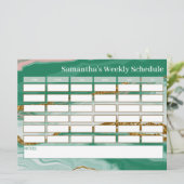 Budget personnalisé - Programme de classe de marbr (Debout devant)