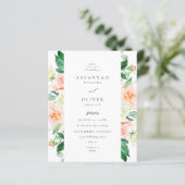 Budget Perzik & Witte Bloemen Huwelijk V3 (Staand voorkant)