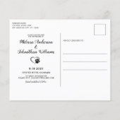 Budget Pet Dog Wedding Eucalyptus Save the Date (Achterkant)