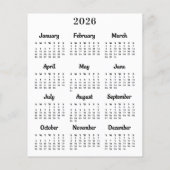 Budget Pet Photo 2025 Calendrier Chien Carte de No (Dos)