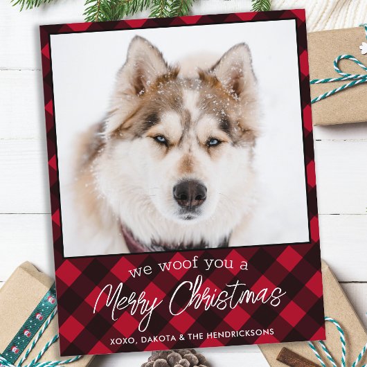 Budget Pet Photo Dog Red Pset Merry-kerstauto
