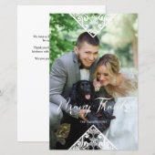 Budget Pet Photo Lace Effect Whimsical Typografie (Voorkant / Achterkant)