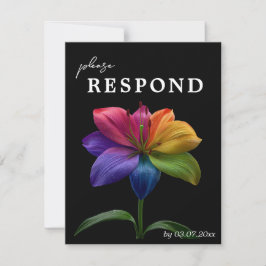 🌈 Budget Petals & Plates RSVP Kaartje