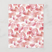 Budget Petals & Prosecco Bridal Shower Uitnodiging Flyer (Achterkant)