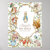 Budget Peter de Konijn Baby Shower Welkomstbord Poster (Voorkant)