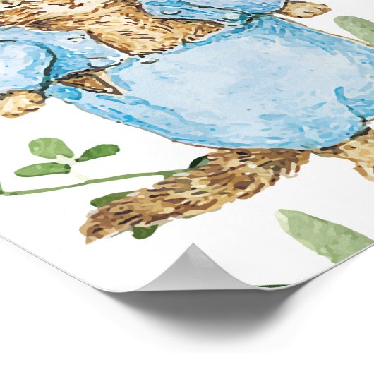 Budget Peter de Konijn Baby Shower Welkomstbord Poster (Hoek)