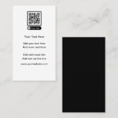 Budget Petite quantité Code QR Cartes de visite (Devant / Derrière)