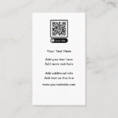 Budget Petite quantité Code QR Cartes de visite (Devant)