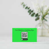 Budget Petite quantité Code QR Cartes de visite (Debout devant)