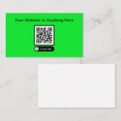 Budget Petite quantité Code QR Cartes de visite (Devant / Derrière)