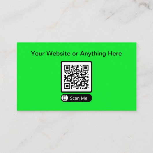 Budget Petite quantité Code QR Cartes de visite (Devant)