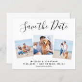 Budget Photo Collage Wedding Save the Date (Voorkant / Achterkant)